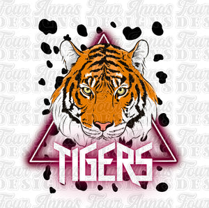 Maroon tigers mascot