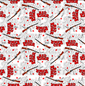 Red Christmas seamless pattern