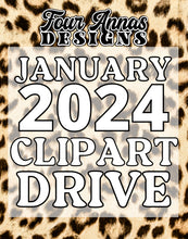 Load image into Gallery viewer, January Clipart 2024 Drive
