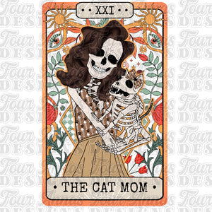 The Cat mom  tarot skellie