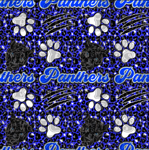 Panthers blue & gray seamless