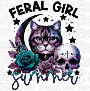 Feral girl summer witchy