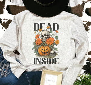 Dead inside halloween sweatshirt