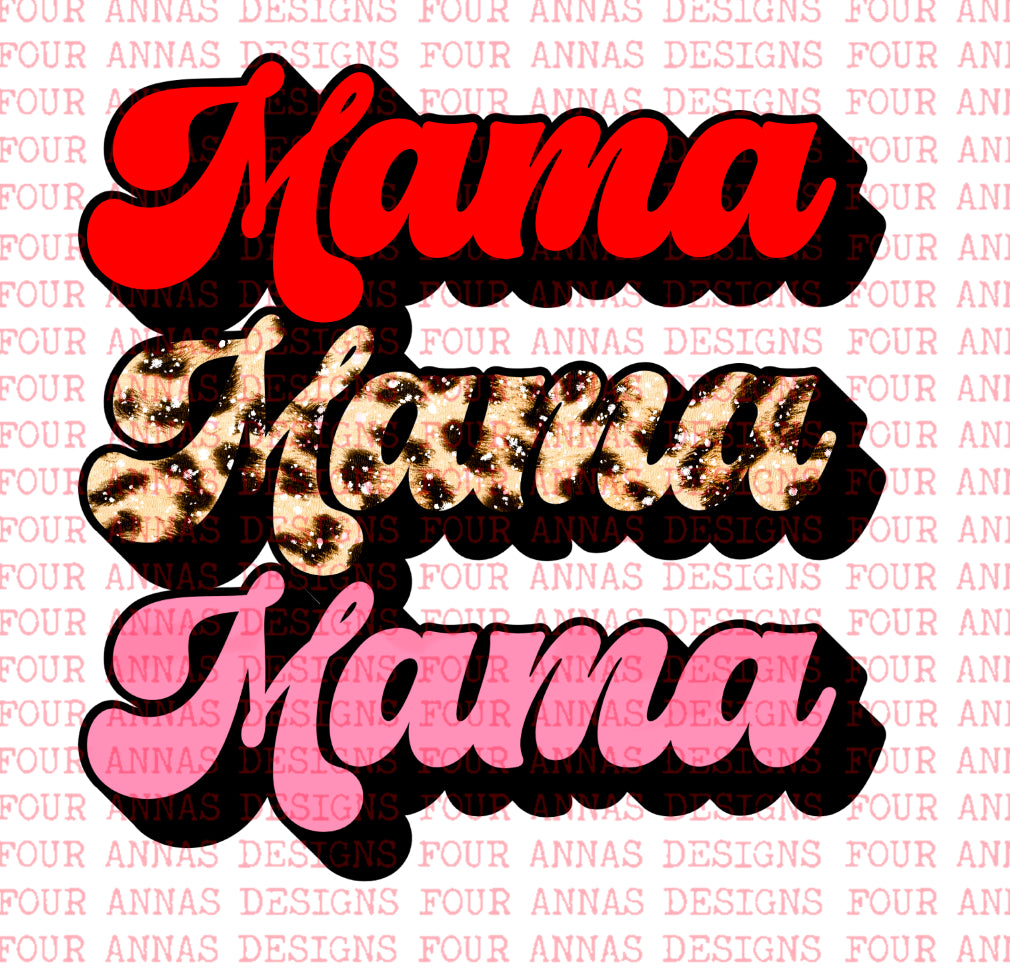 Leopard Valentine Mama