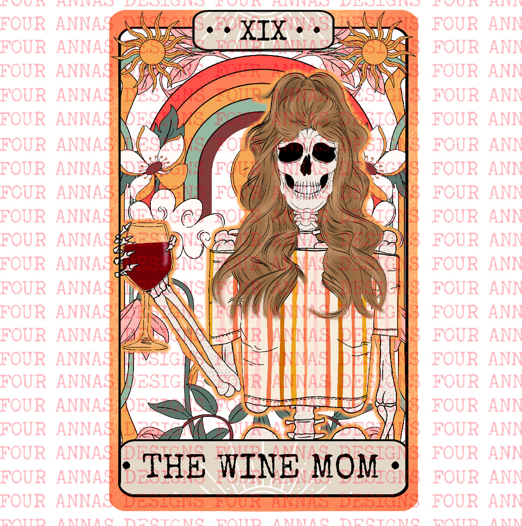 The wine mom tarot skellie