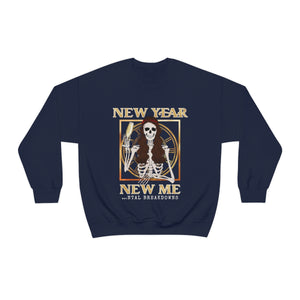 New year, new me, skellie, New Years Eve, Unisex Heavy Blend Crewneck Sweatshirt