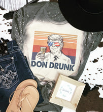 Load image into Gallery viewer, Retro Drunk presidents 🇺🇸 bleached tee
