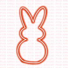 Load image into Gallery viewer, Neon Easter bunny clipart element GOOGLE DRIVE
