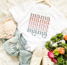 Load image into Gallery viewer, Retro mama pastel tee
