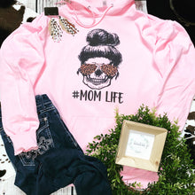Load image into Gallery viewer, Mom life skull hoodie
