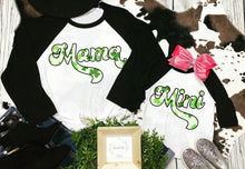 Load image into Gallery viewer, Mama &amp; mini scattered shamrocks
