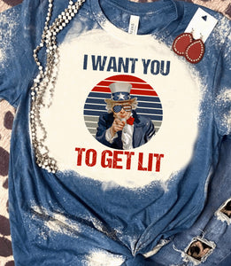 I want you group 🇺🇸 bleached tees