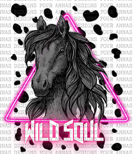 Wild soul black horse