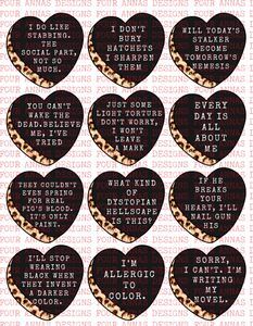 Convo Valentine black hearts