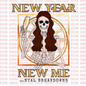 New year, new mental breakdown brunette