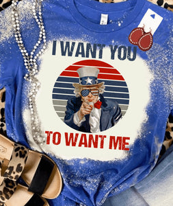 I want you group 🇺🇸 bleached tees