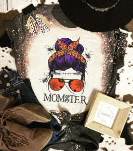 Momster Halloween bleached tee