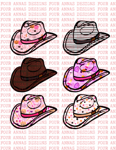 Girly Halloween cowboy hats