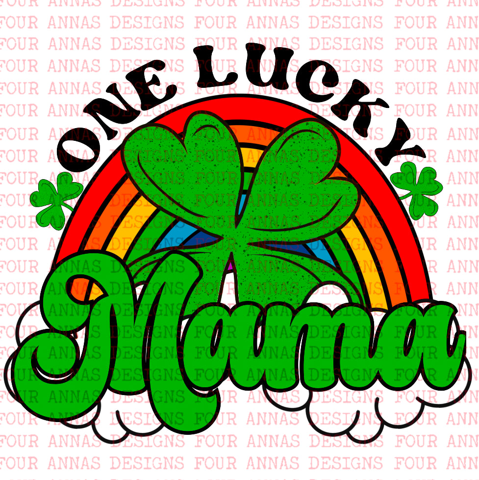 One lucky Mama St. Patrick’s Day sublimation transfer