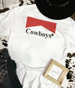 Red top cowboys tee