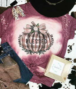 Blessed Fall Halloween bleached Tee