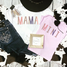 Load image into Gallery viewer, mama &amp; mini pastel leopard Tees
