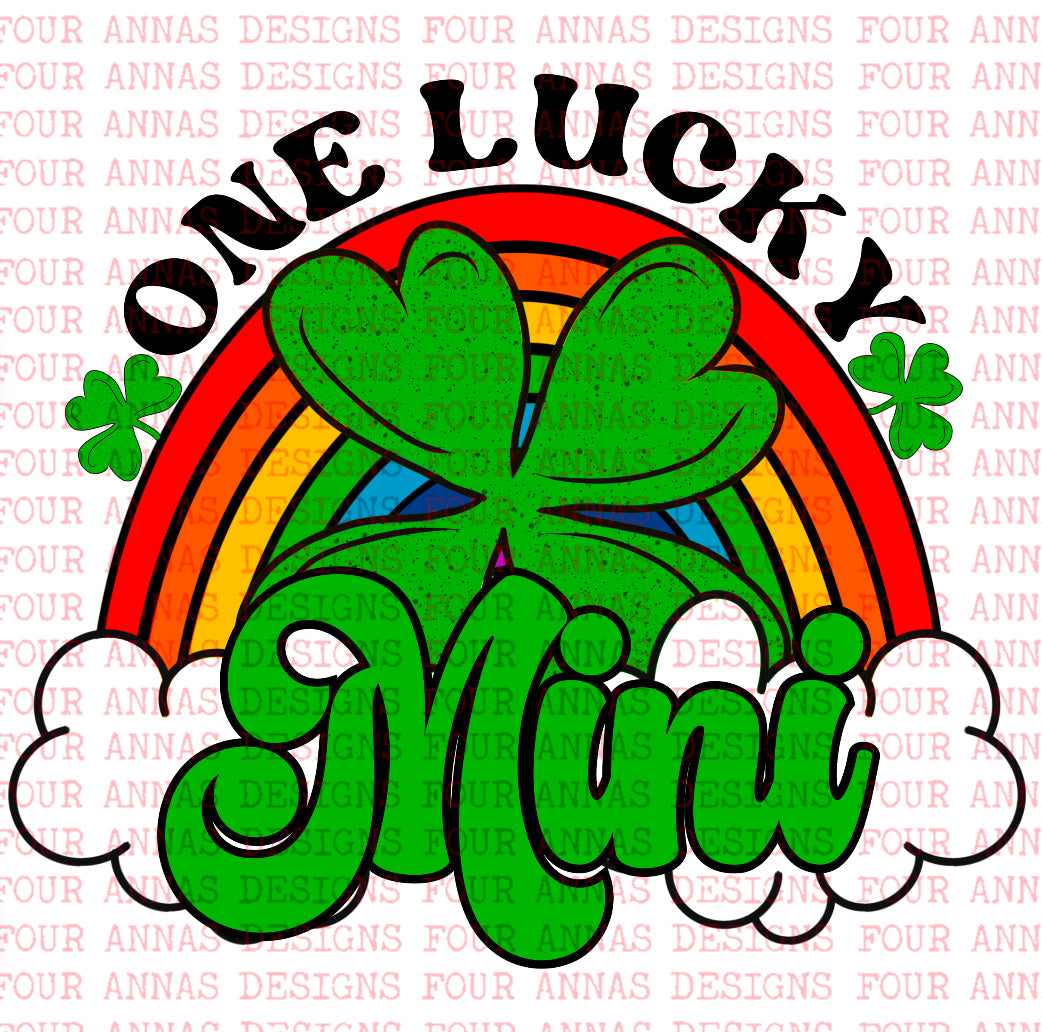 One lucky Mini St. Patrick’s Day sublimation transfer