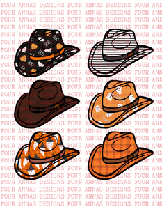 Traditional Halloween cowboy hats