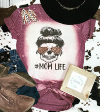 Load image into Gallery viewer, Mom life bleached tee
