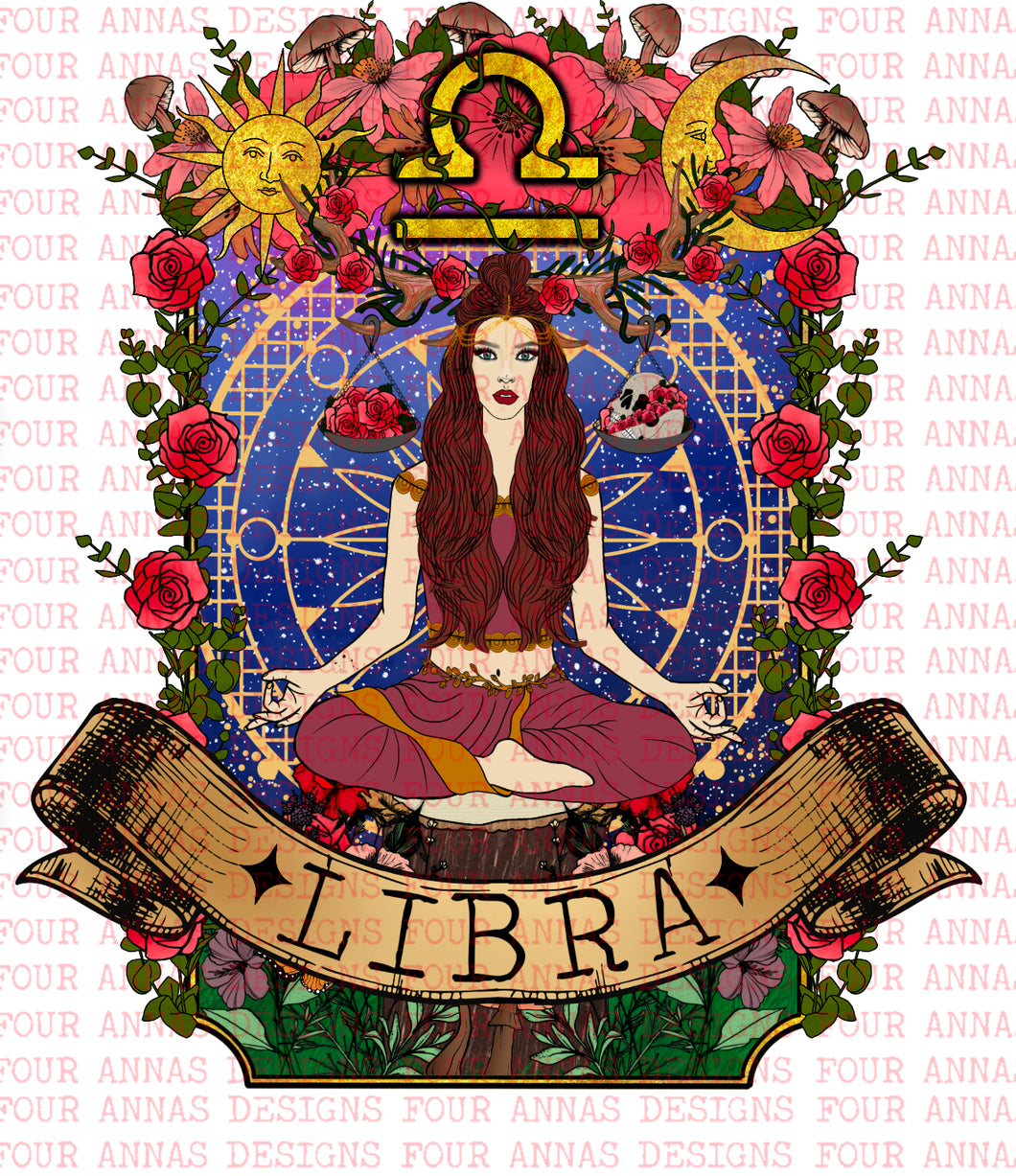Libra Zodiac girl