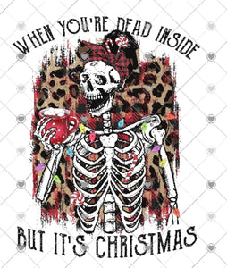 When you’re dead inside but it’s Christmas sublimation transfer