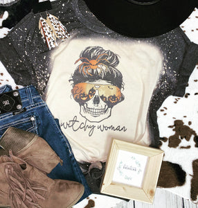 Witchy woman bleached tee