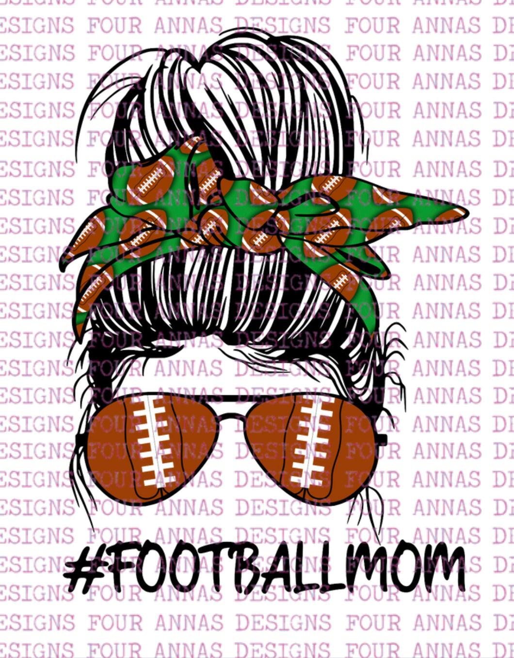 Football mom green