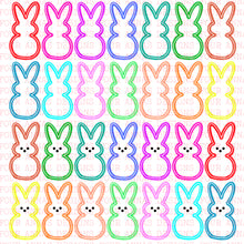 Load image into Gallery viewer, Neon Easter bunny clipart element GOOGLE DRIVE
