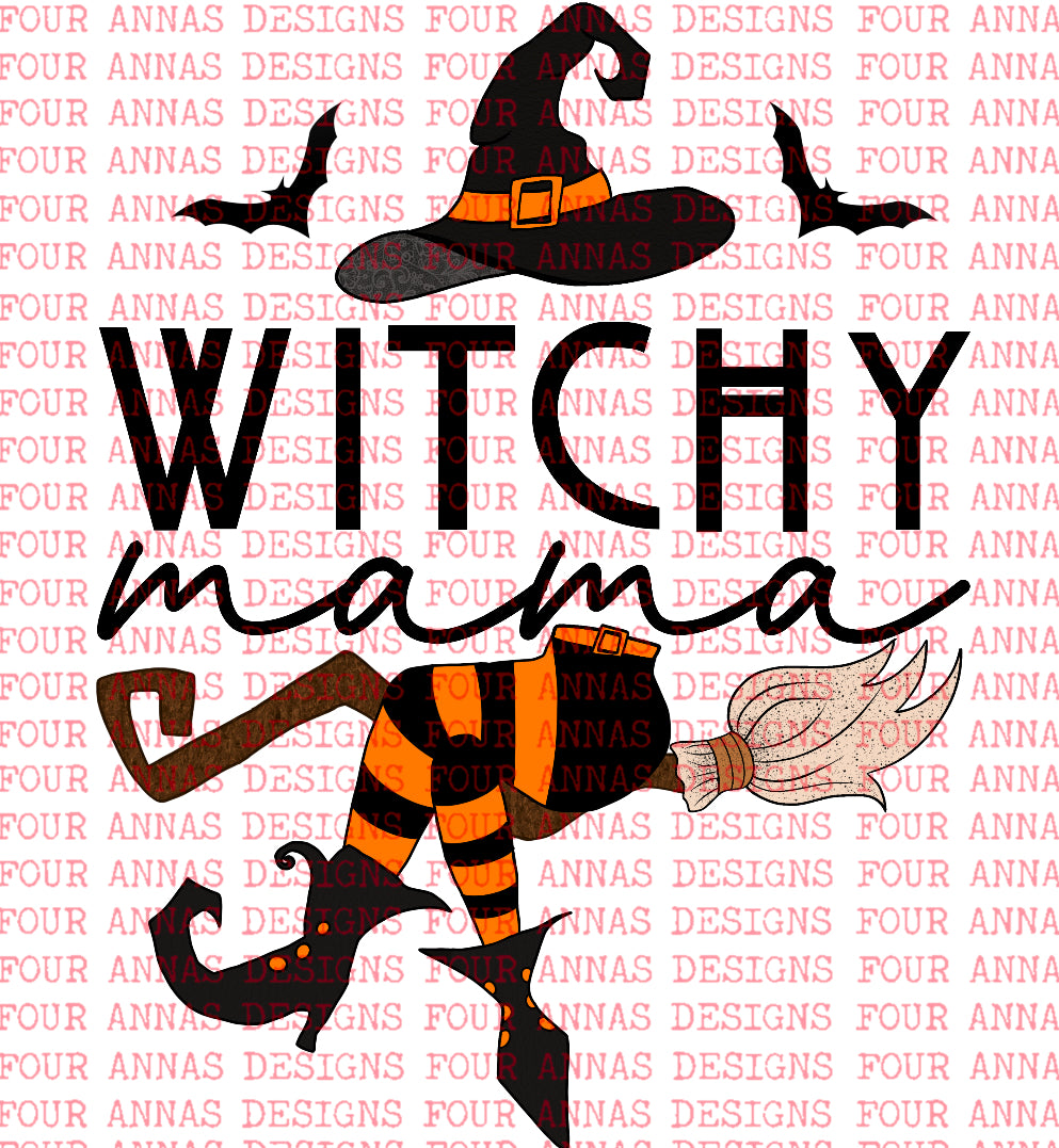 Sitting witchy mama