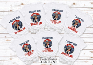 Group I want you to 4th of July shirts