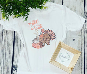 Gobble til you wobble Youth tee