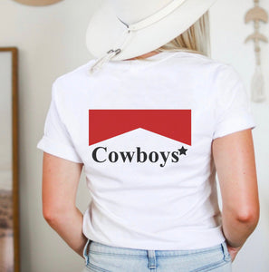 Red top cowboys tee