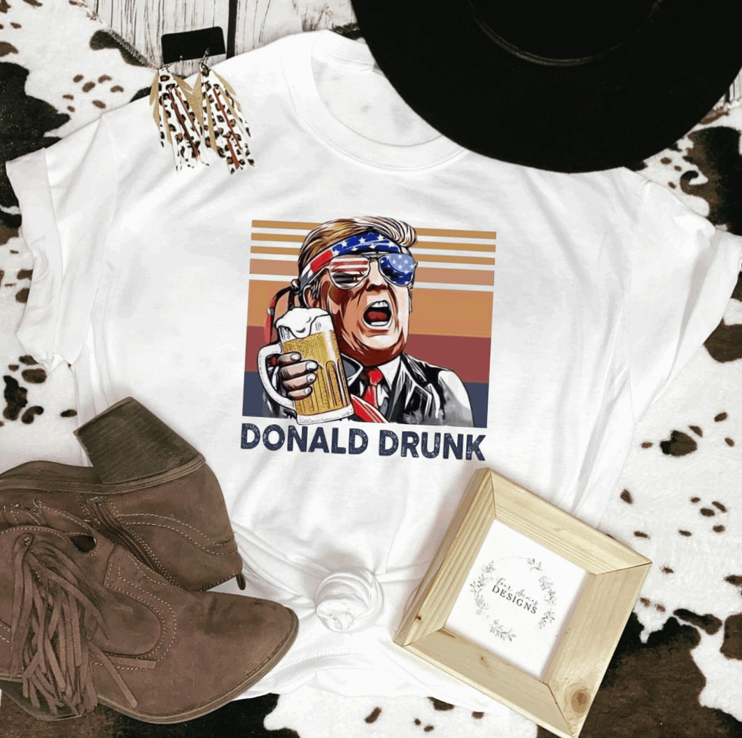 Donald drunk 4th of july Tee