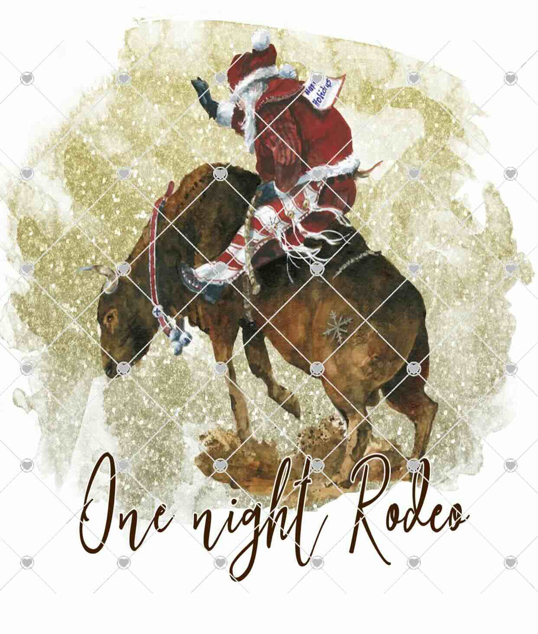One night rodeo sublimation transfer