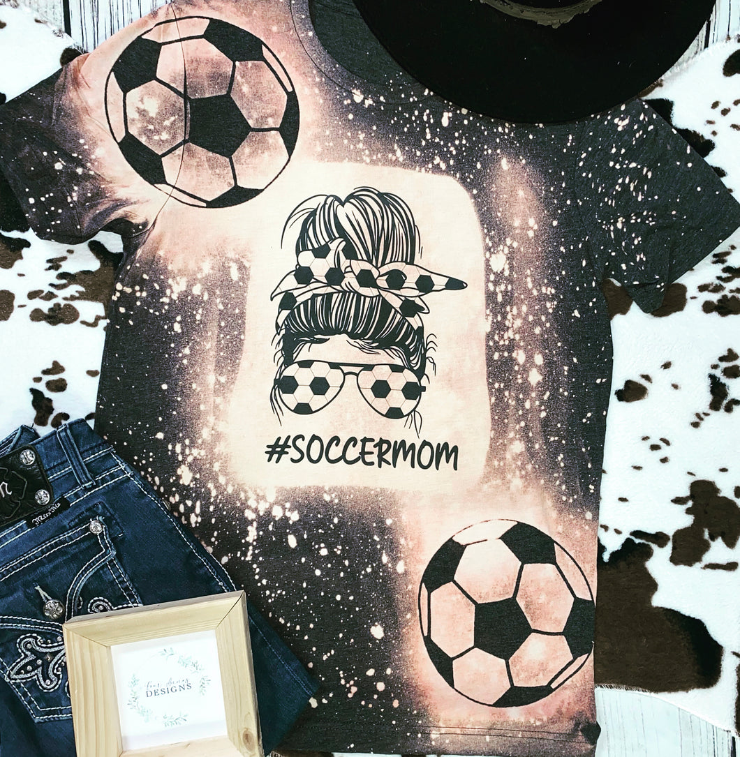 Soccer mom bleached tee
