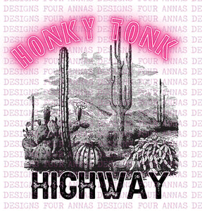Honky tonk highway neon