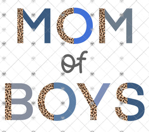 Mom of boys sublimation transfer