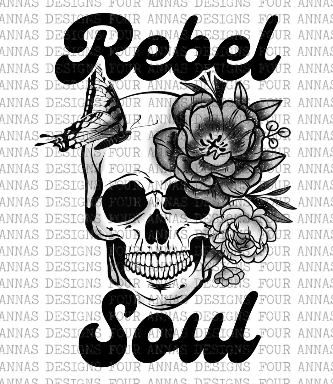 Black and white rebel soul