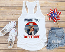 Load image into Gallery viewer, I want you to group USA 4th of July tank tops
