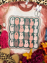 Load image into Gallery viewer, Gobble thanksgiving bleached tee
